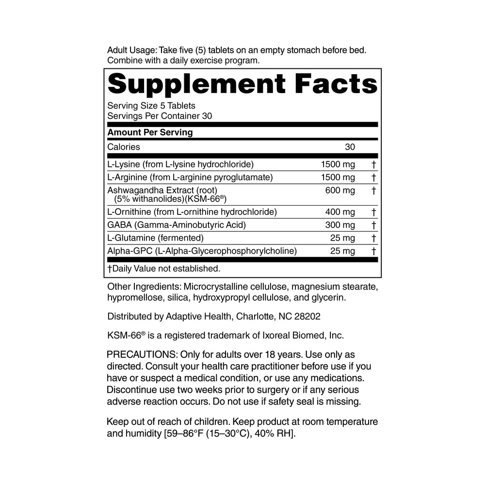 Nugenix GH-Boost capsules shown with GABA and amino acids for nighttime support