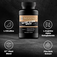 Nugenix Nitric Oxide Booster clinical-studies graph indicating evidence-based formula