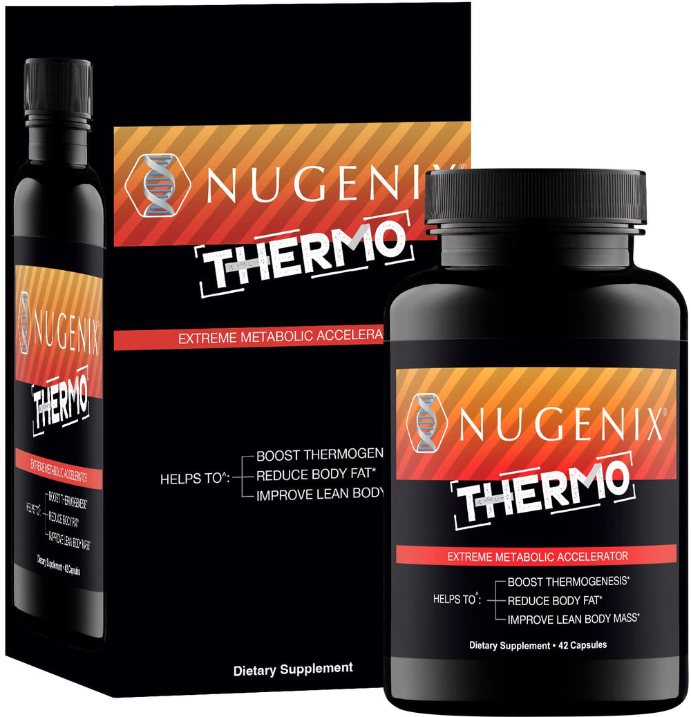 Close-up of Nugenix Thermo pills highlighting easy-to-swallow capsules.