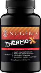 Nugenix Thermo-X bottle front showing premium packaging for energy and focus.