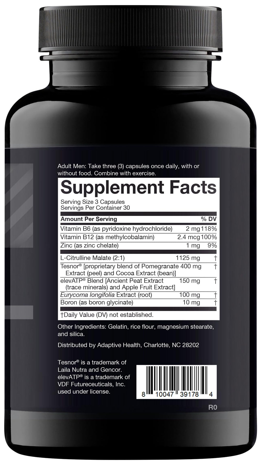 Nugenix Total-T pills closeup, daily capsules for men’s vitality.