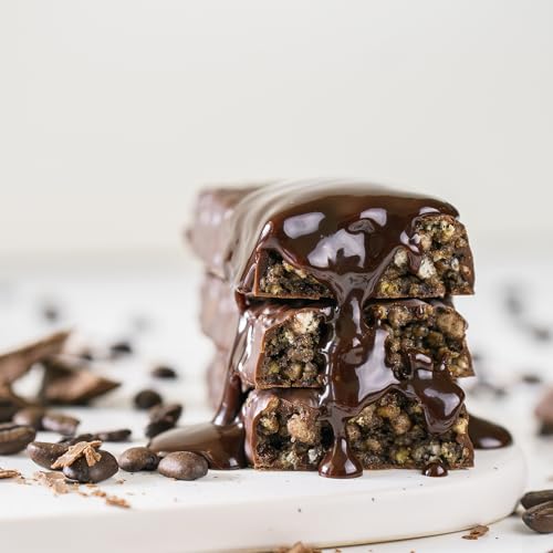 NuGo Dark Chocolate Almond Sea Salt bar, rich flavor with real dark chocolate.