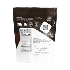 NuGo Slim dark chocolate bar cross-section reveals creamy chocolate texture.
