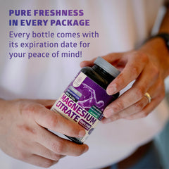 Number One Nutrition Magnesium Citrate bottle with capsules ready for daily routine