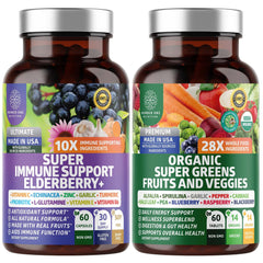 Number One Nutrition N1N Premium Organic Greens bottle illustrating daily wellness potential.