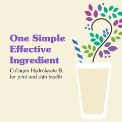 Nunaturals collagen peptides powder mixed into coffee or latte.