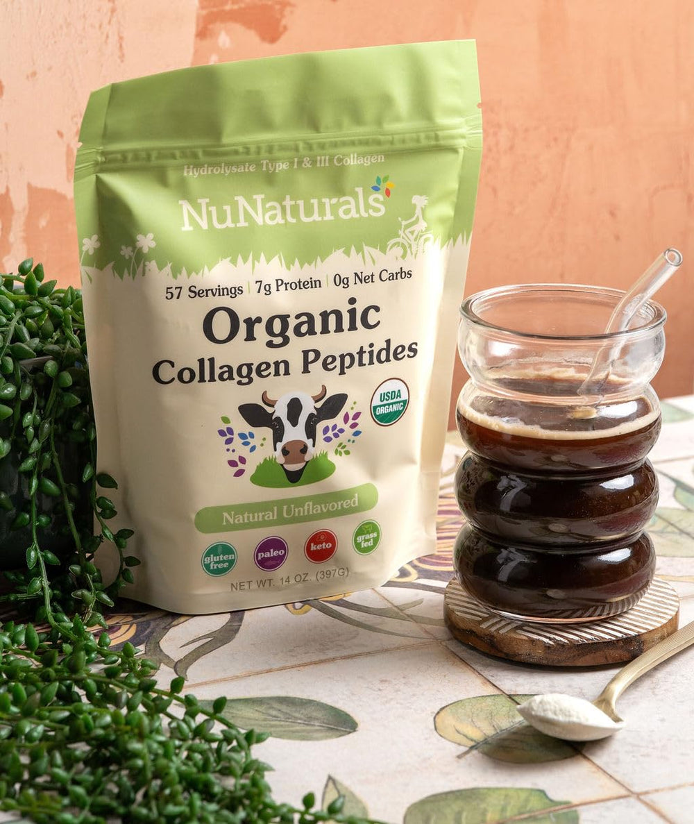 Nunaturals collagen peptides scoop measuring the serving size