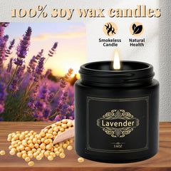 Nuo Cai Duo candles lined on wood table showing diverse fragrances