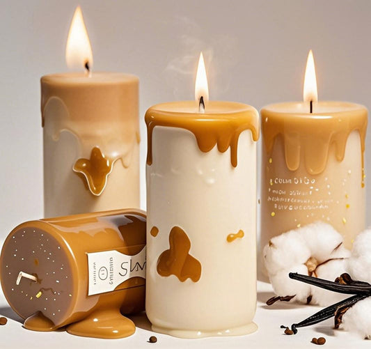 NUOREEL lavender beeswax pillar candle for relaxation and restful sleep