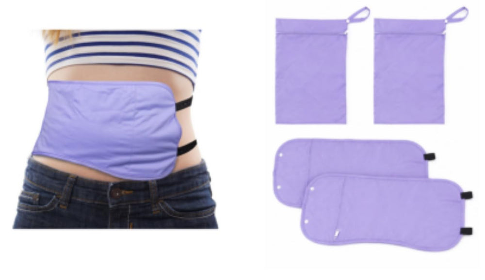 Nuovaderm Beauty Castor Oil Pack Wrap 2Pack Large on display with rotation-ready design.