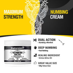 Nupharmisto Arnica Emu Oil blend for soothing skin.