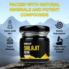 NuroJit resin dissolving in a warm beverage for easy daily intake
