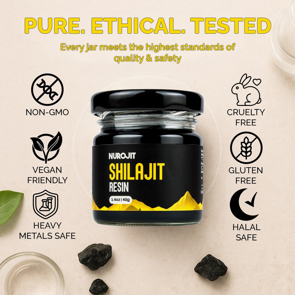 NuroJit resin sealed jar preserves freshness and quality