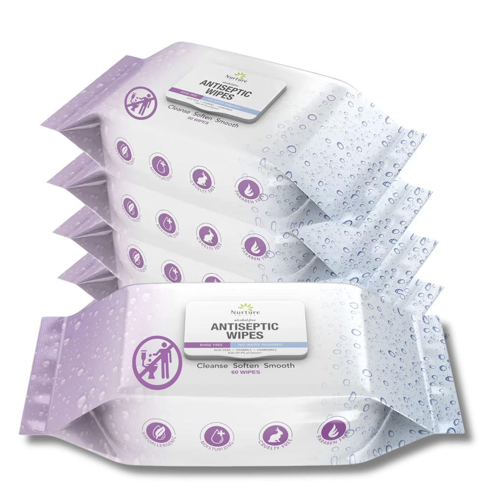 Nurture Valley XL wipes bulk 60-count for convenient home protection and travel readiness.