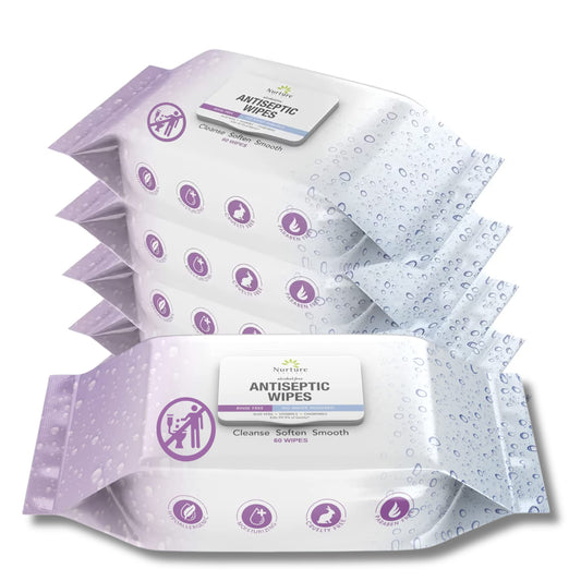 Nurture Valley XL wipes bulk 60-count for convenient home protection and travel readiness.