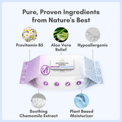 Nurture Valley XL wipes unscented for sensitive skin comfort.