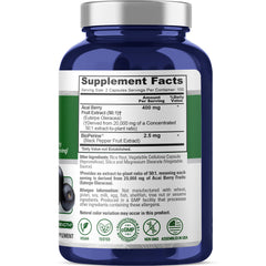 NusaPure Acai Berry 50:1 Extract capsules in veggie form for daily antioxidant support