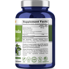 NusaPure Cascara Sagrada 900 mg capsule provides high-potency servings