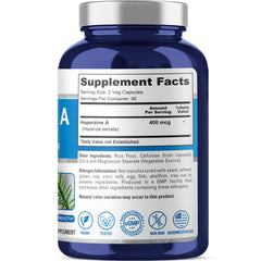 NusaPure Huperzine A 180 veggie capsules offering a 90-day supply