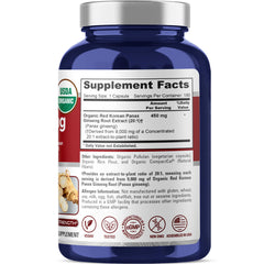 NusaPure Ginseng capsules offering convenient daily servings in organic form