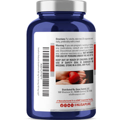 NusaPure product label highlighting vegan and non-GMO ingredients.