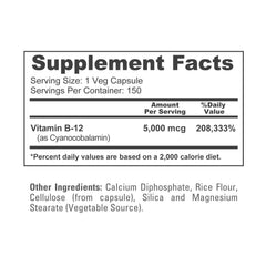 NusaPure Vitamin B12 capsules dispensed to illustrate convenient daily supplementation.