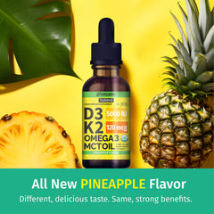 NUSAVA D3K2 dropper application emphasizes easy dosing for fast absorption.