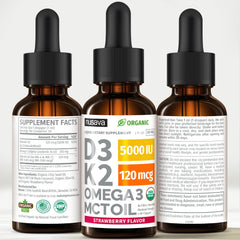 NUSAVA D3 K2 Drops 2 oz bottle ready for simple dosing