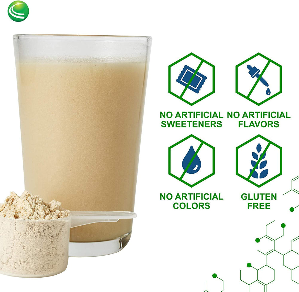 Nutra BioGenesis BioCleanse Plus shake in glass for daily use.