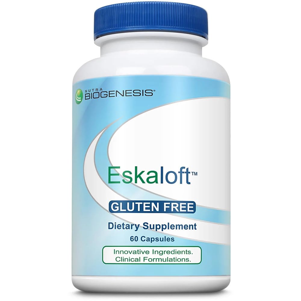 Nutra BioGenesis Eskaloft St John's Wort capsules for calm mood and restful sleep support