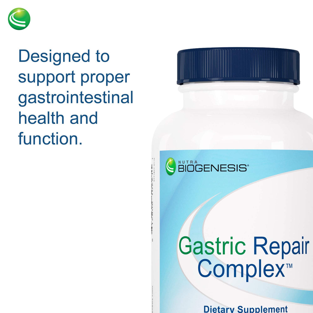 Nutra BioGenesis product label emphasizes trusted lineage since 2000 for premium digestive support.