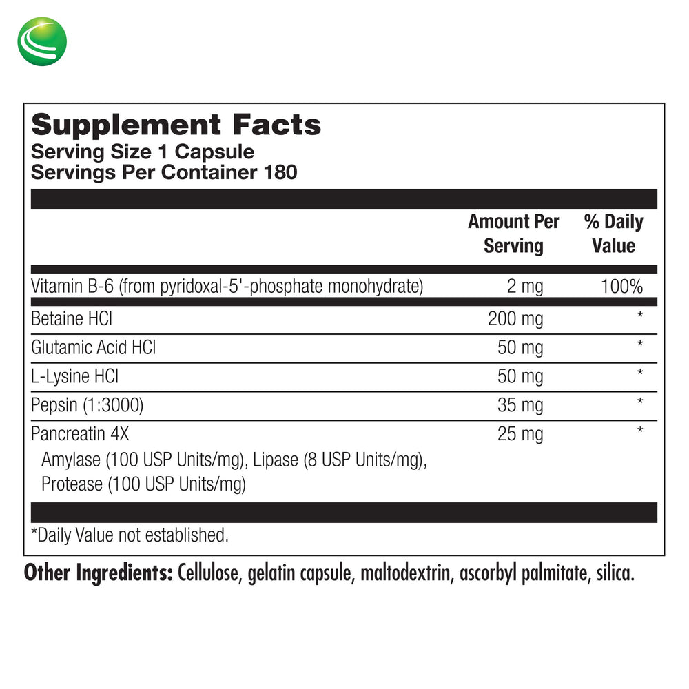 Nutra Biogenesis PanZyme with water for easy digestion aid.