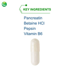 Nutra Biogenesis PanZyme label detail highlighting the enzyme blend and absorption focus.