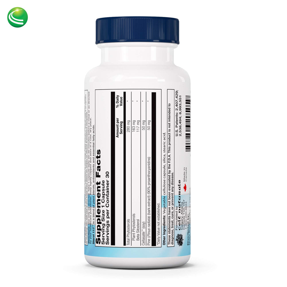 Nutra BioGenesis Sterol 117 capsules with enteric coating for optimal nutrient delivery.