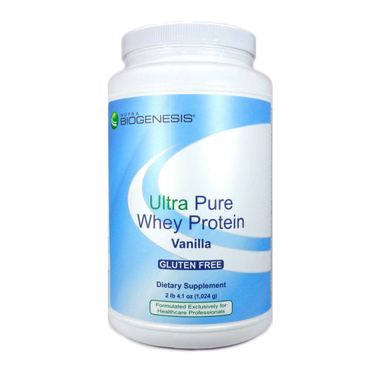 Nutra BioGenesis Ultra Pure Whey Chocolate bottle pour for quick recovery