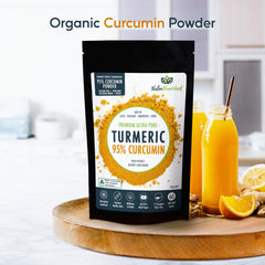 Nutra Nourished turmeric sprinkled on breakfast bowl for a cocoa-like finish.