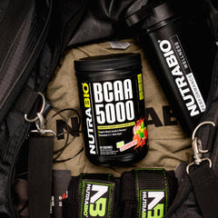 NutraBio BCAA 5000 ingredients page emphasizes plant-based fermentation