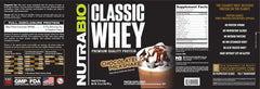 NutraBio Classic Whey in blender bottle, quick shake ready.