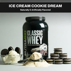NutraBio Classic Whey label highlights no fillers and full disclosure