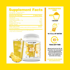 NutraBio Clear Protein label highlights 20g isolate per serving