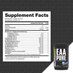 NutraBio EAA Pure serving scoop for easy workout dosing.