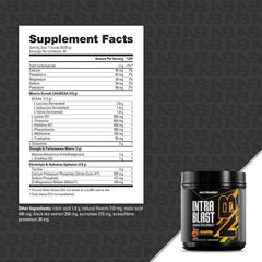 NutraBio Intra Blast electrolyte matrix supports hydration during training