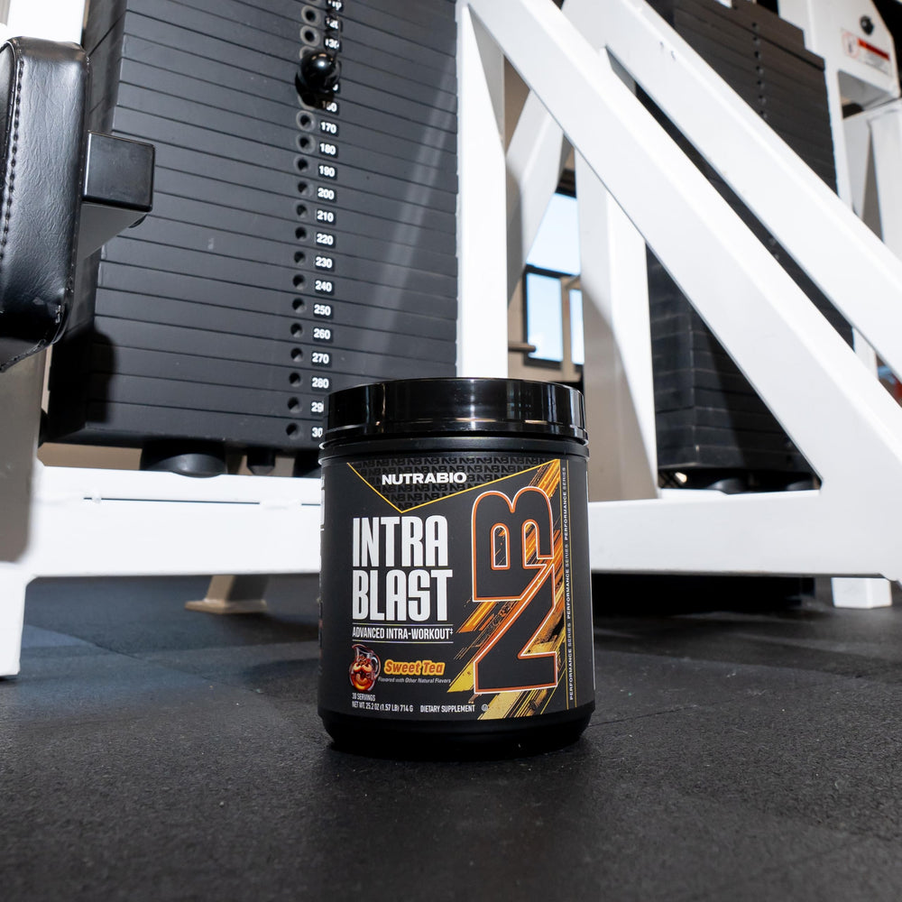 NutraBio Intra Blast mixed drink ready to sip