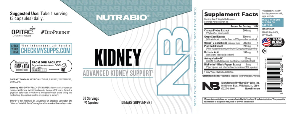 NutraBio Kidney Support healthy-kidney concept image suggesting long-term wellness
