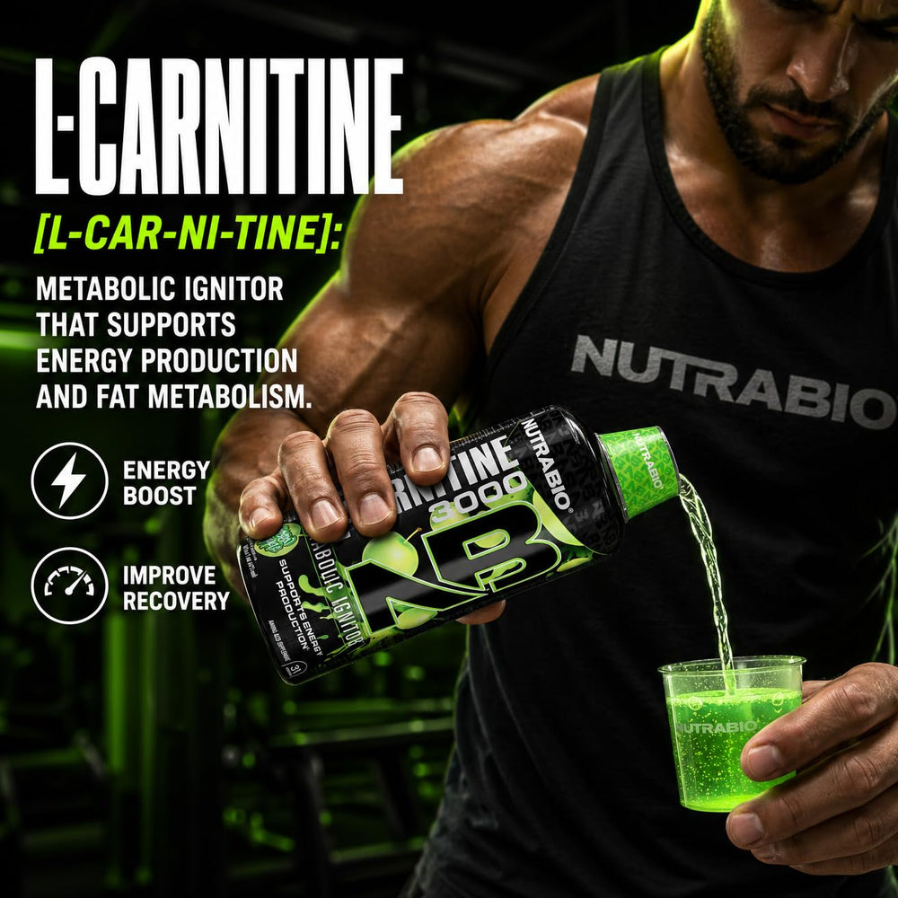 NutraBio label close-up features Vitamin B-5 and zero sugar formula.