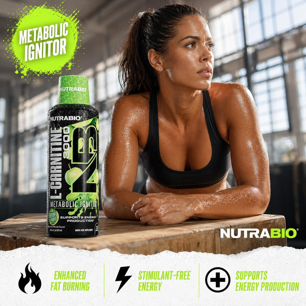 NutraBio bottle content close-up highlights clean energy potential.