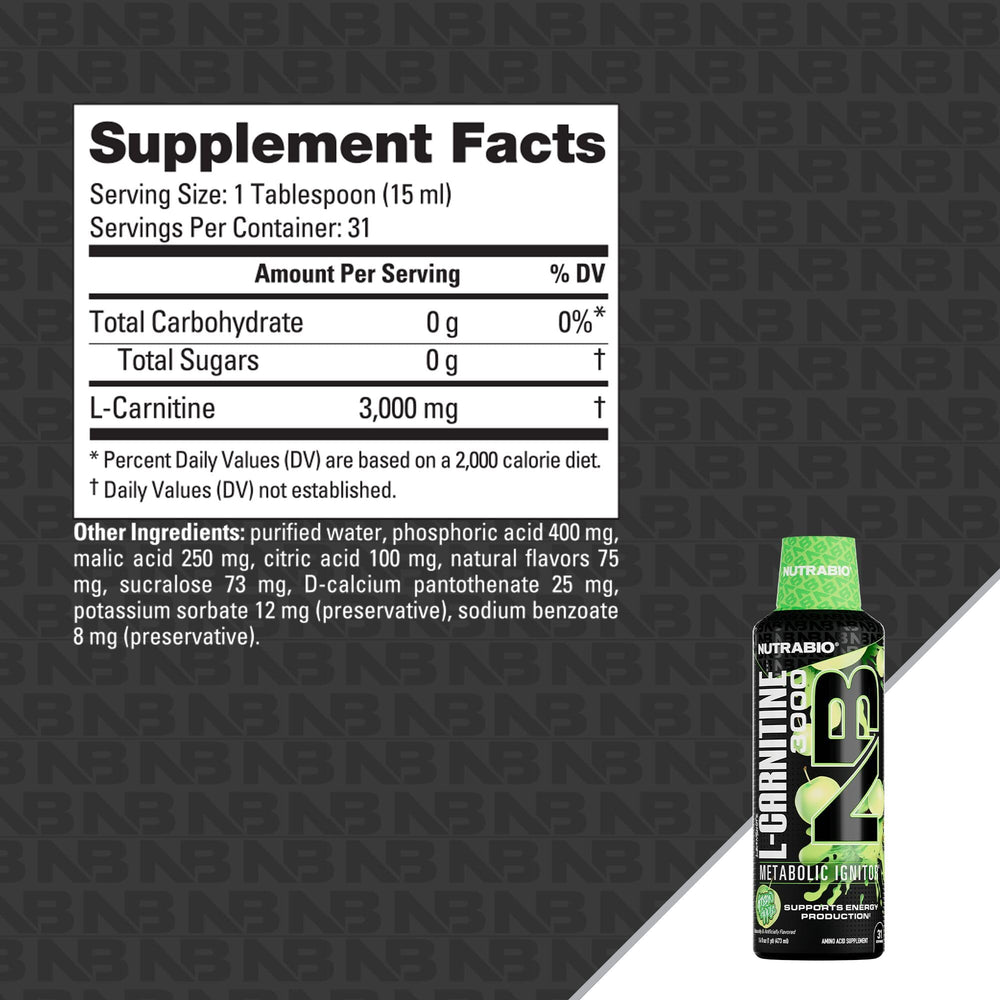 NutraBio L-Carnitine Shots pour demonstrates fast absorption and stimulant-free energy.