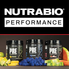NutraBio Paradise Punch serving-size image illustrates 20 servings per container