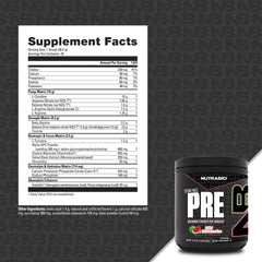NutraBio STIM-Free PRE Watermelon pump-focused image for vascular fullness