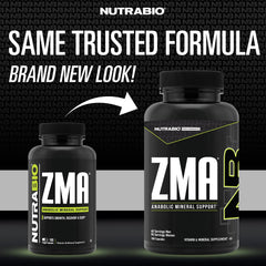 Close-up of NutraBio ZMA capsules for sleep and muscle recovery